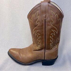 Old West Women's Western Cowboy Boot, CCY8129G, Brown, Size 6.5